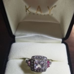 Kay jewelers white sapphire ring